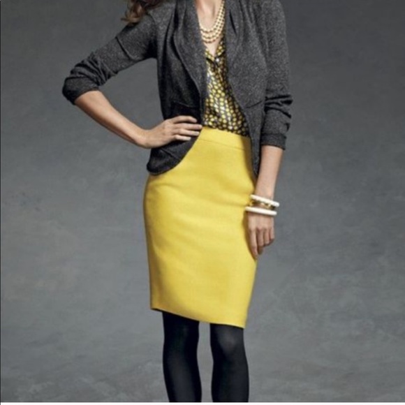 CAbi Dresses & Skirts - CAbi Outfit! Mustard Skirt, blouse & tweed blazer